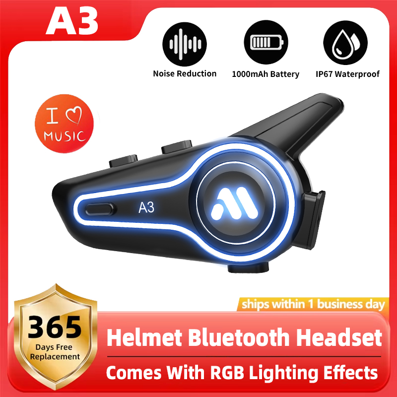 Full Face Motorcycle Helmet With Bluetooth - New A3 Motorcycle Helmet Bluetooth Headset