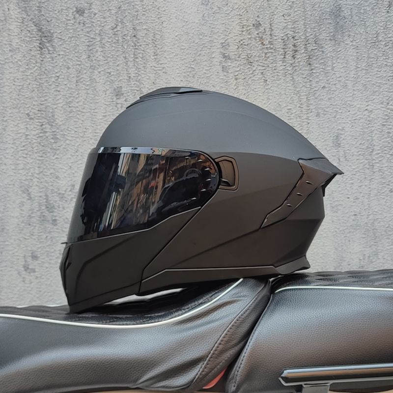 Unisex Full Face Motorcycle Ra - Dual Visor Motorcycle Racing Helmet ulasan dan harga