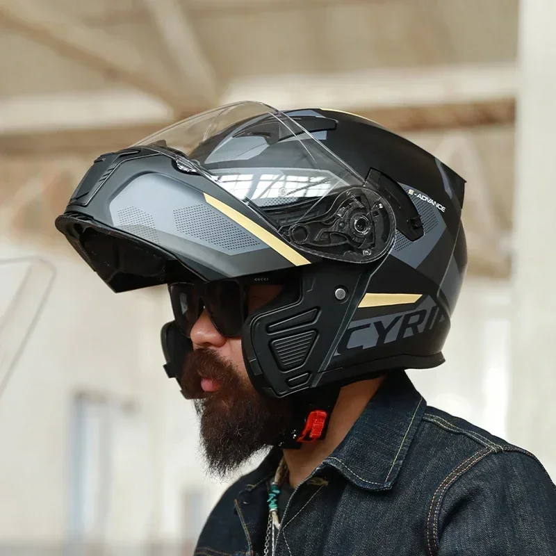 Modular Flip Up Full Face Helm - Modular Flip Up Motorcycle Helmet Dot Approved ulasan dan harga