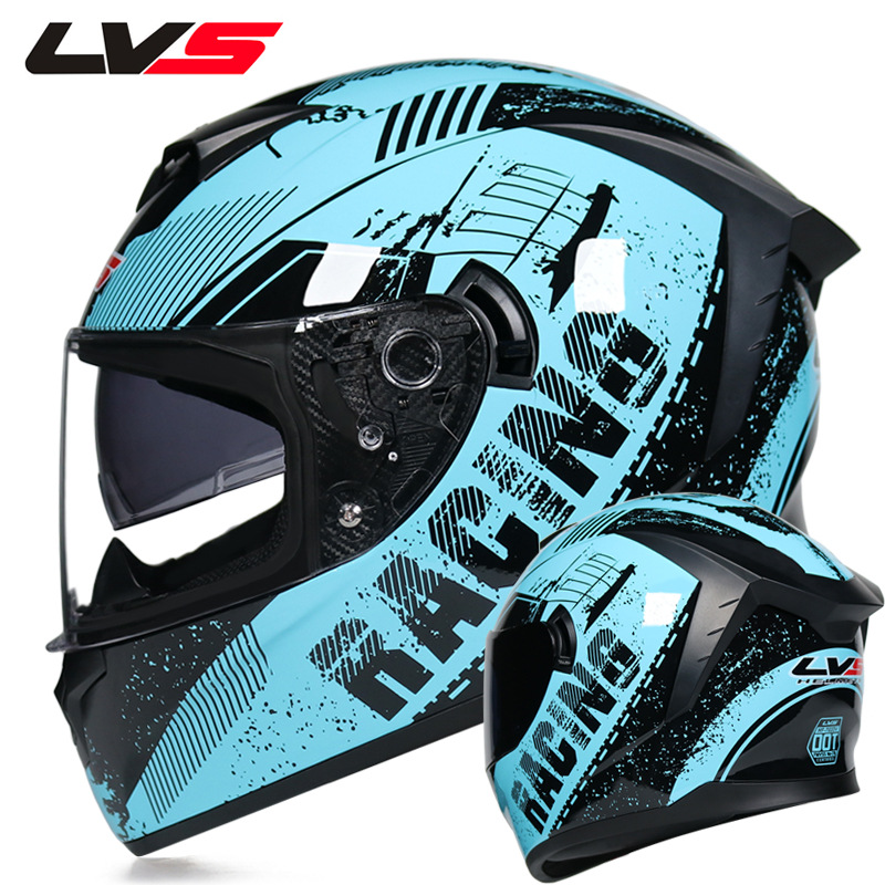 LVS Motorcycle Helmet Full Fac - Full Face Motorcycle Helmet With Bluetooth ulasan dan harga