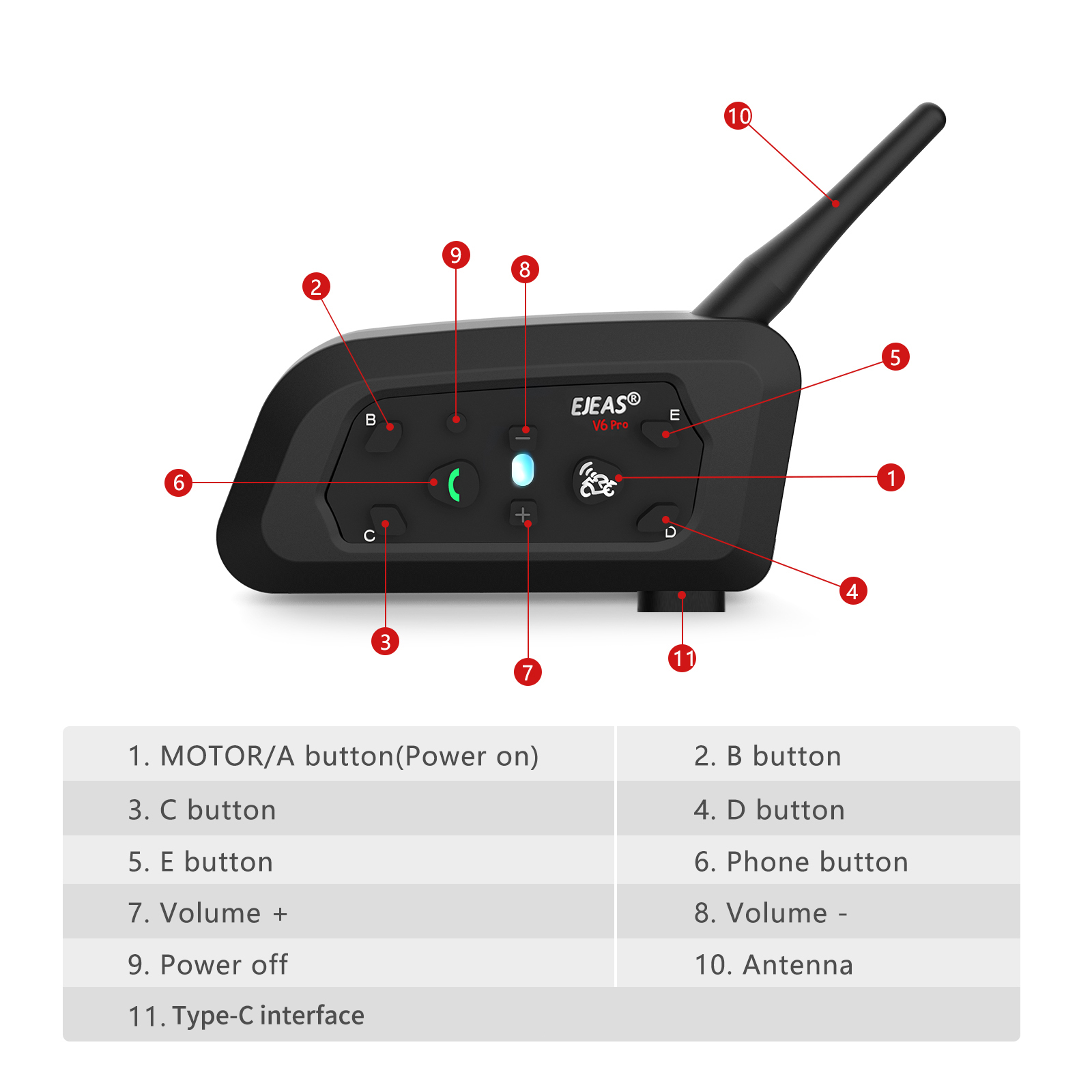 NewEJEAS V6 Pro Full Duplex Mo - Motorcycle Helmets ulasan dan harga